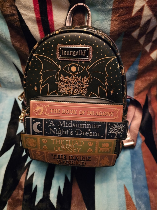 Loungefly Handbags - Loungefly Literature Fantasy Books Mini Backpack — NWT
